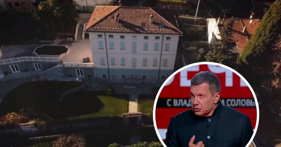 In Italia i militanti hanno inscenato un attacco alla villa del propagandista televisivo russo Solovyov
