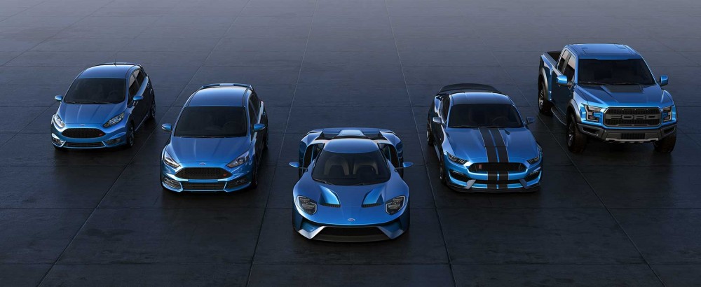 Ford Performance šeima - Fiesta ST, Focus ST, GT, Shelby GT350R, Raptor