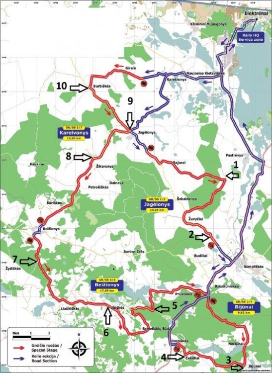 DHL Rally Elektrenai 2015 rekomend vietos