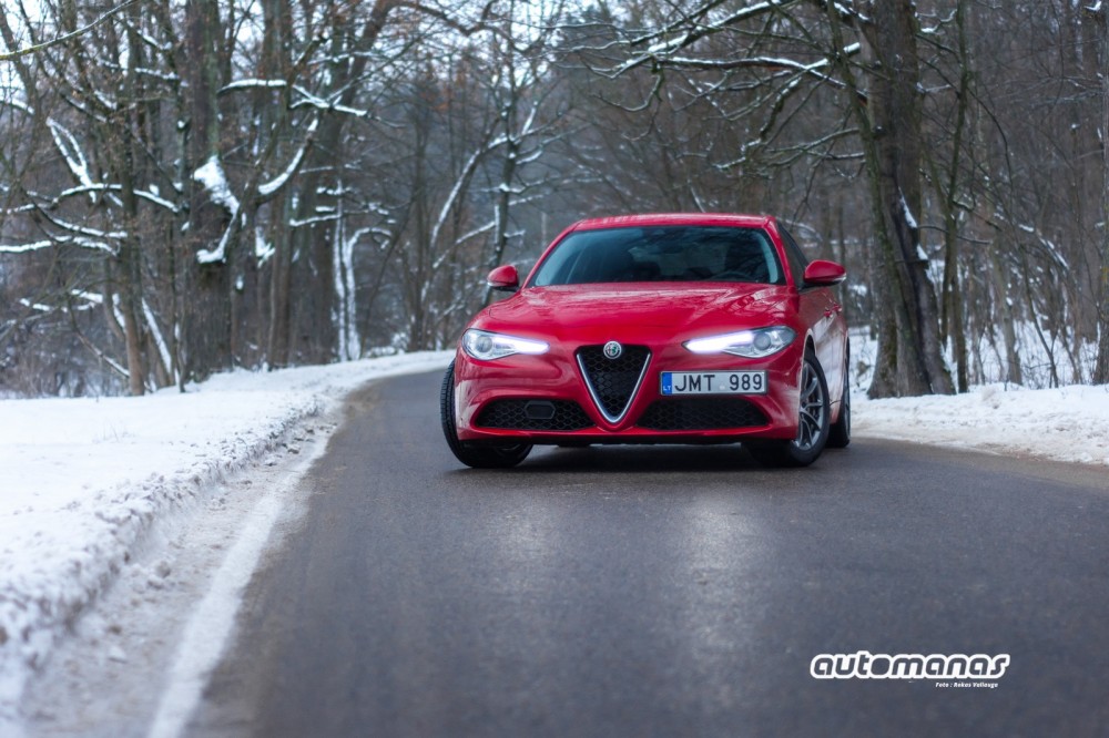 Alfa Romeo Giulia testas (nuotr. Rokas Valiauga)