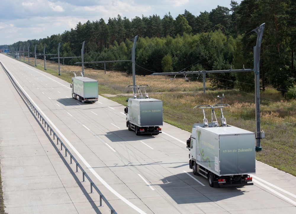 Siemens testet eHighway-System in Kalifornien / Siemens tests eHighway system in California