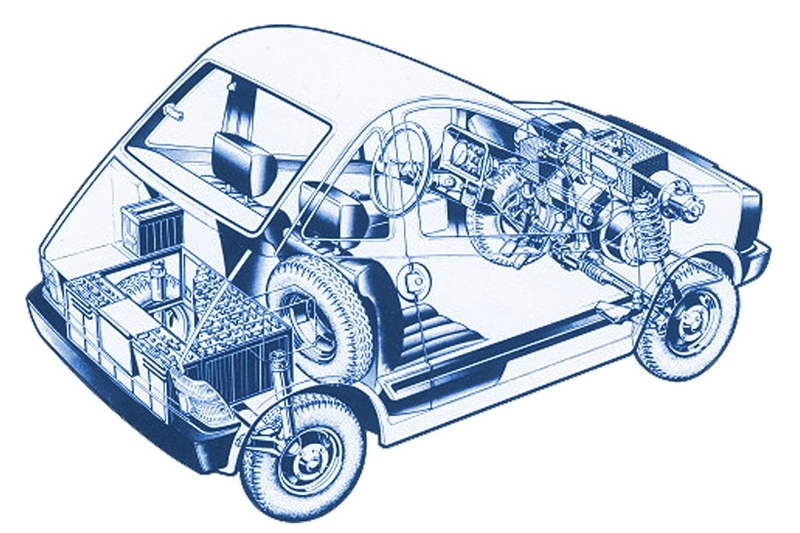 „Fiat X123“ Prieš 46 metus sukurta elektromobilio koncepcija (8)