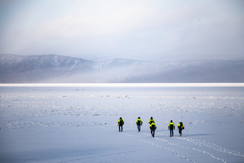 Karolis Mieliauskas ant Baikalo