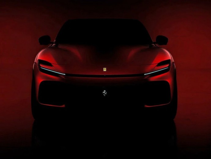 „Ferrari“ išplatino pirmąją būsimo visureigio nuotrauką